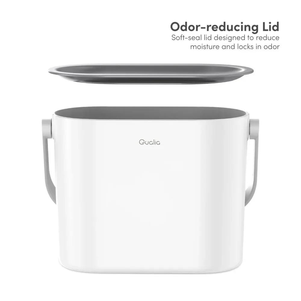 Zero 1 gal Multipurpose Plastic Countertop Kitchen Trash Can