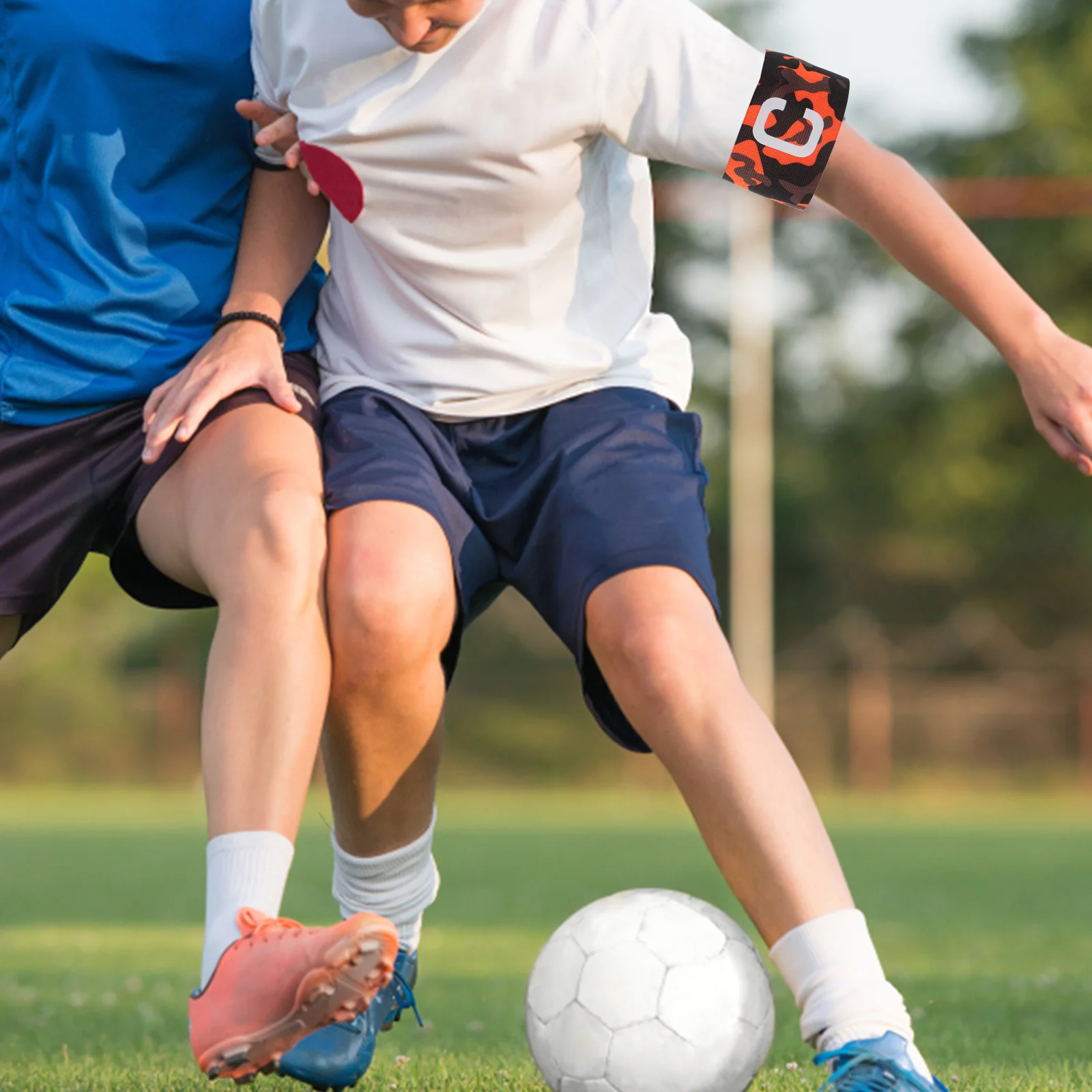 2 個の腕章サッカー用品バスケットボール弾性麻ひもアクセサリーサッカーバンドナイロン肌に優しい