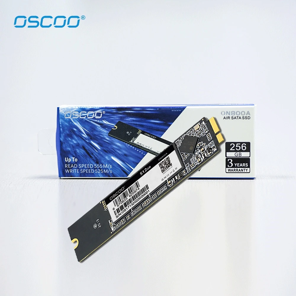 OSCOO-disco duro SSD para MacBook Air, 13 ", 3,2, 4,2, A1369, 11", 3,1, 4,1, A1370, año 2010, 2011, 256GB, 128GB, 1TB, 512GB