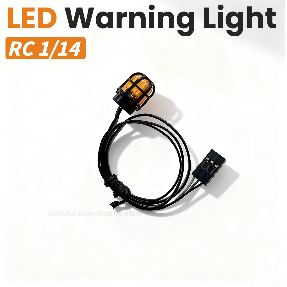 LED Warning Light 360 Degree Rotating Light Engineering Lamp For 1/14 Tamiya RC Truck Tipper Excavator DIY Cars Model Parts Toys - view 5