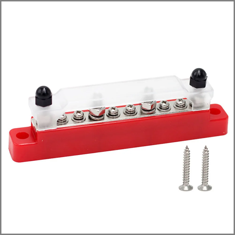 

Battery Distribution Block 150A RV Terminal Cable Screws Copper Plates Easy Installation Excellent Conductivity