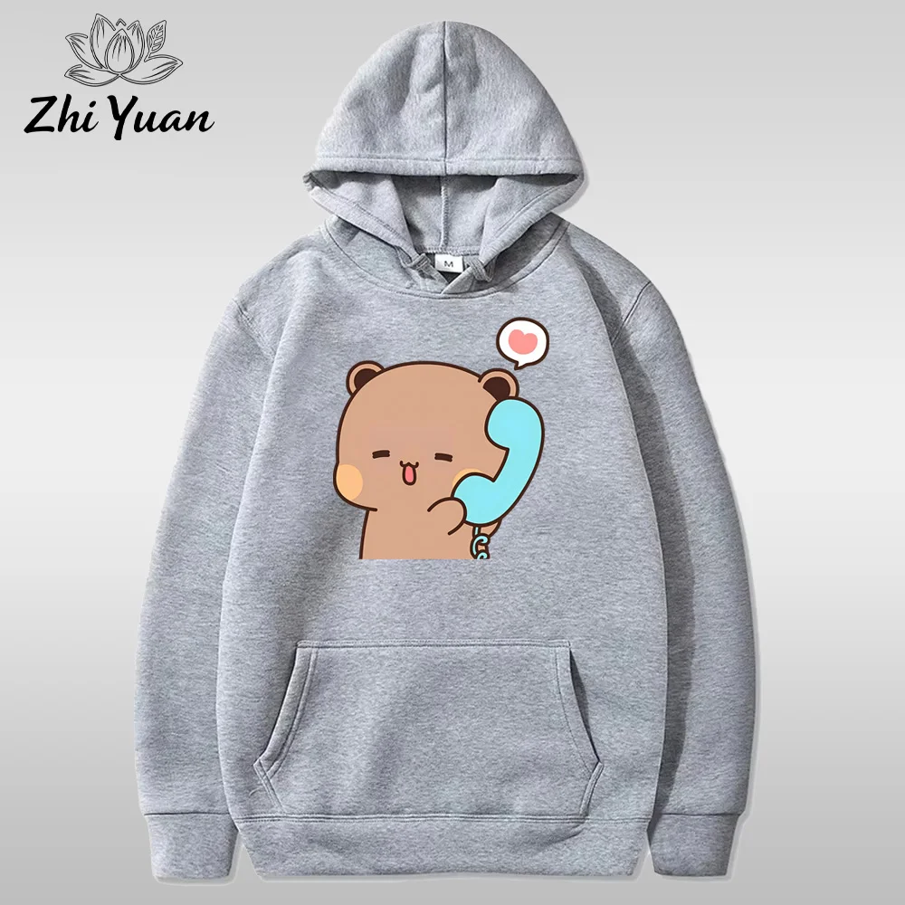 Couple Hoodies Matching Set Cute Print | Lovers Gift Funny Pullover Unisex Sweatshirt Casual Couples ZYWY002 view 5