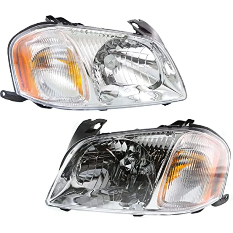 

Driver and Passenger Side Headlight for Mazda Tribute DX ES LX 2001-2004 Halogen With bulb(s) Replaces# EC0151040L EC0251030