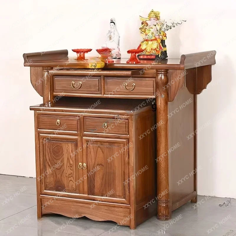 Solid wood table for Buddha Taiwan  style, Buddha table for Taiwan incense case household new Chinese style