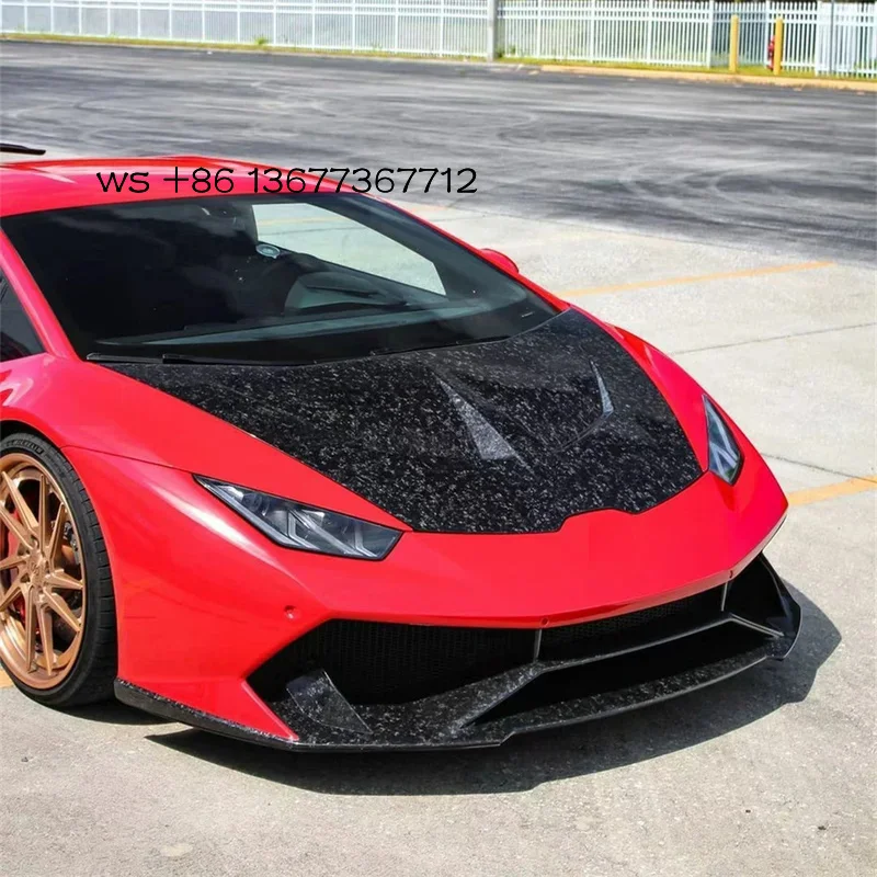

Forged Carbon Fiber Car Front Engine Hood Cover Huracan Lp580 Lp610 EVO