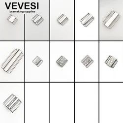 5Sets Bra Front Closure Nickel-free Metal Tape Hook Clasp Fasteners Swimwear Clickers Bikini Clip Sew Supplies Replacement Part