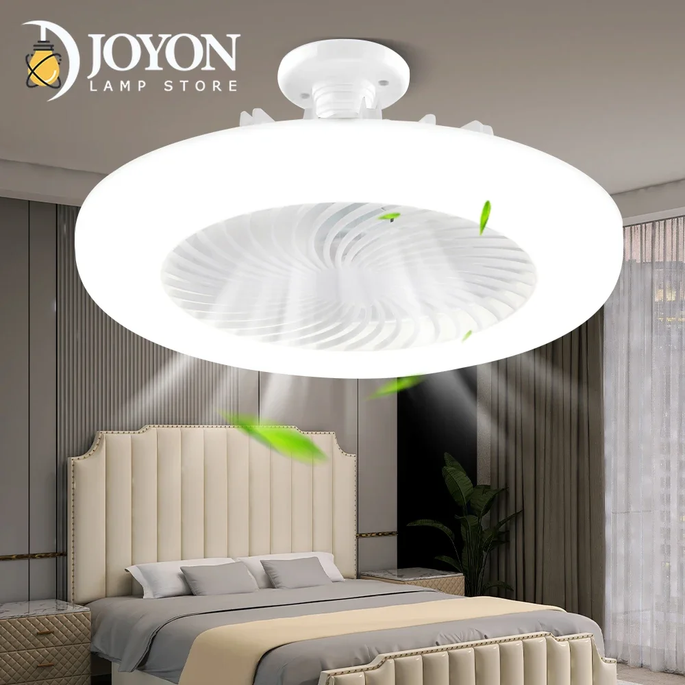 

LED Ceiling Fan With Lighting Lamp Aromatherapy Fan Lamp Suitable For E27 Converter Lamp For Bedroom Living