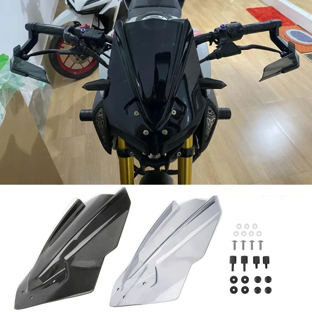 Parabrisas de doble burbuja para motocicleta, pantalla deflectora de viento para Yamaha MT 125, MT-125, 2015, 16, 2017, 2018, 2019, MT125