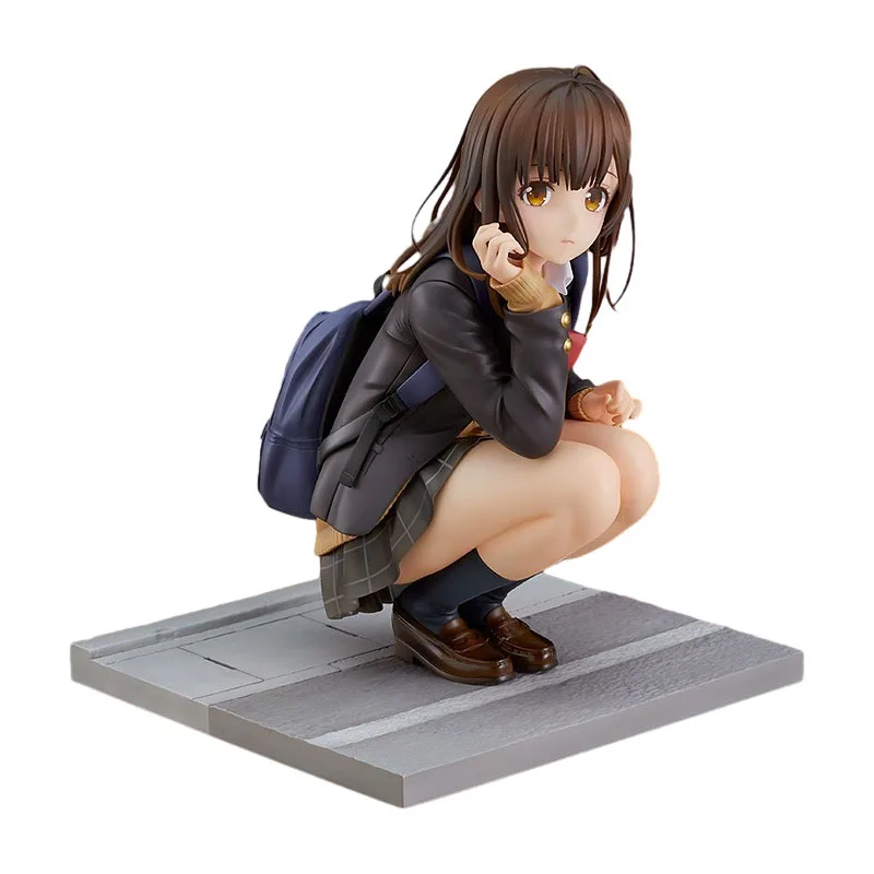 16 センチメートル私は剃った後、私は女子高生を家に連れて行きましたアニメフィギュアかわいいさゆアクションフィギュア PVC コレクションモデル人形おもちゃギフト