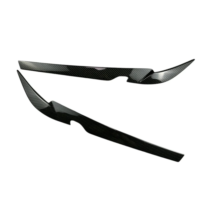 

【Price Drop !!】 Head Light Carbon Fiber Trim Sticker Eyebrow Eyelid For BMW 5 Series G30 G38 2021-2023 Car Front Headlight Acces