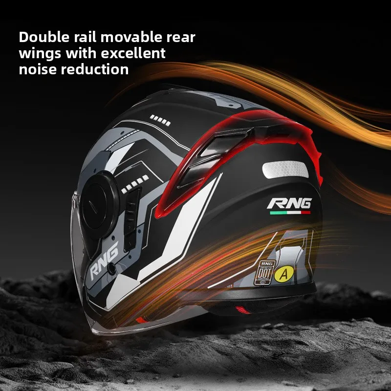 

3C Four-season Long and Short Double-Lens Men's and Women's Universal Ventilated Noise-Reducing Helmet