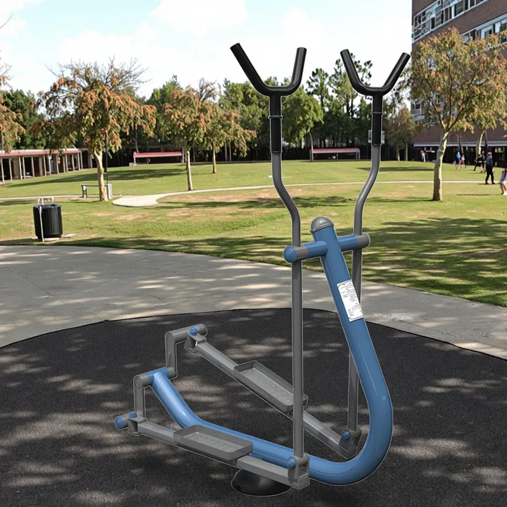 Galvanized Stainless Steel Walking Machine Theme Park Outdoor Fitness Equipment