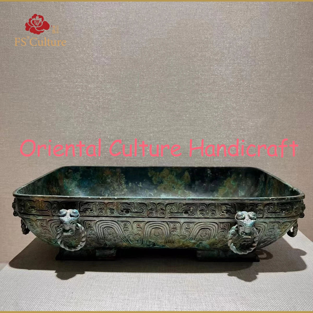 Bronzes From The Zhou Dynasty In China,Ji Zibai Plate,Collectibles,Home And Office Ornaments, Handicrafts,High-End Culture Gifts