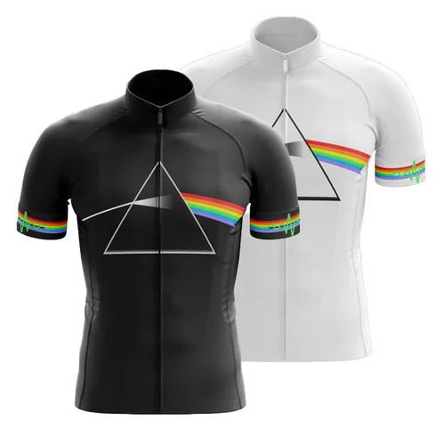 Imagen 1 del producto Camiseta de Ciclismo para hombre, Camiseta deportiva de manga larga/corta, Ropa Maillot Ciclismo, Ropa transpirable para exteriores para bicicleta de montaña y carretera