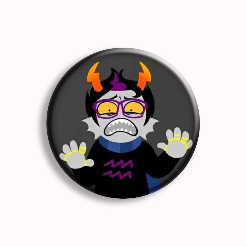 Gamzee Makara Fanart Aesthetic Anime Soft Button Pin Creative Manga Funny Meme Brooch Badge Bag Accessories Fans Collect Gifts