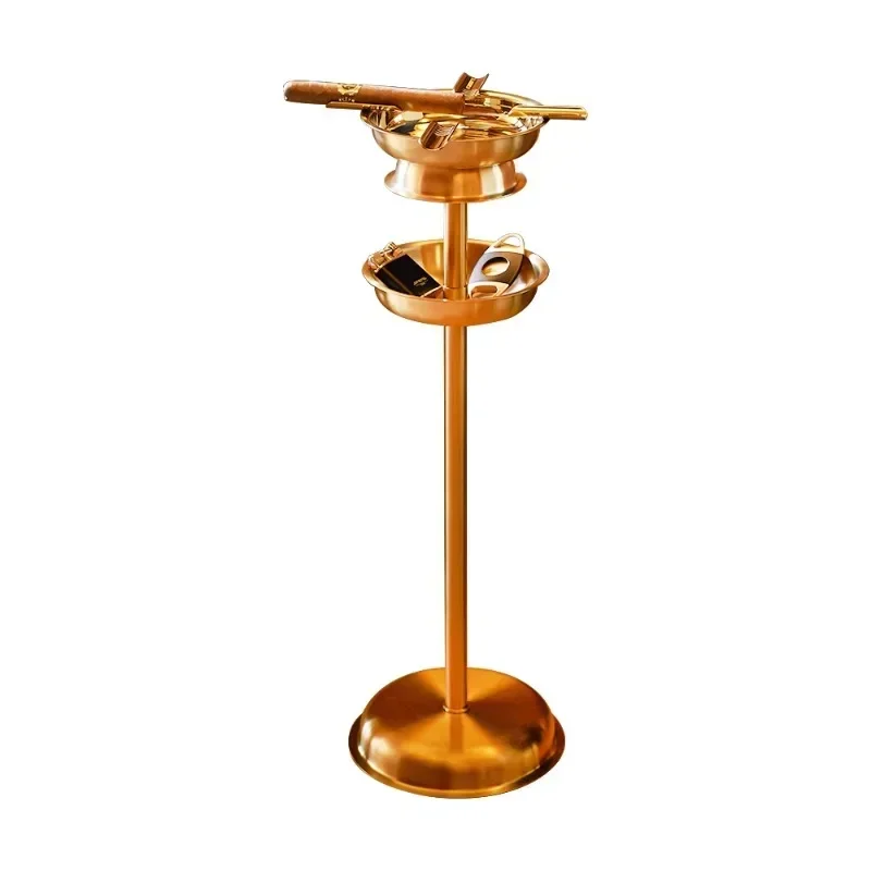 Floor-to-ceiling vertical cigar ashtray, stainless steel removable, easy to clean, easy to move