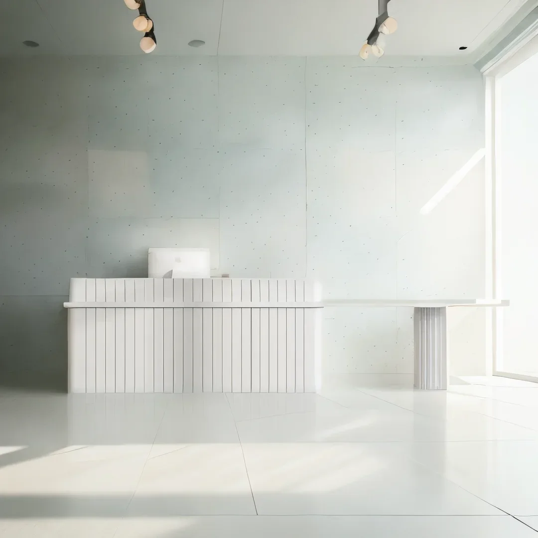 

Checkout Counter Supermarket Acrylic Podium Church Plexiglass Furniture Reception Bank Box Store Escritorio Dhome Desk Long