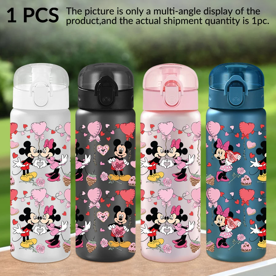 

1Pc Disney, Mickey, Minnie pattern 26oz plastic water bottle, outdoor sports water cup birthday/back to school gift