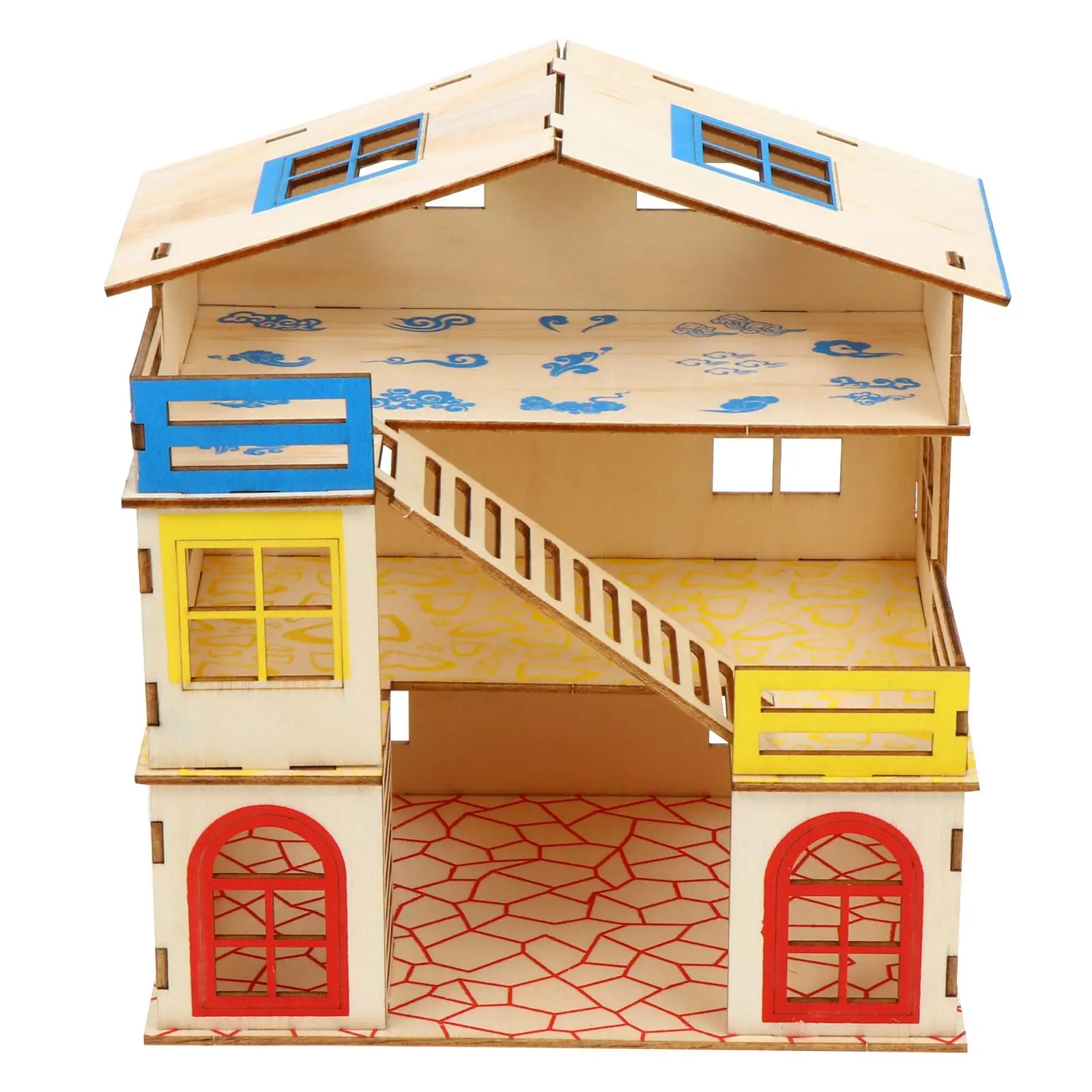 

Pet Villa Hamster Castle Small Animal Hut Hamster Plaything Platform Nest Toys Plaything Houses Habitats Natural Home