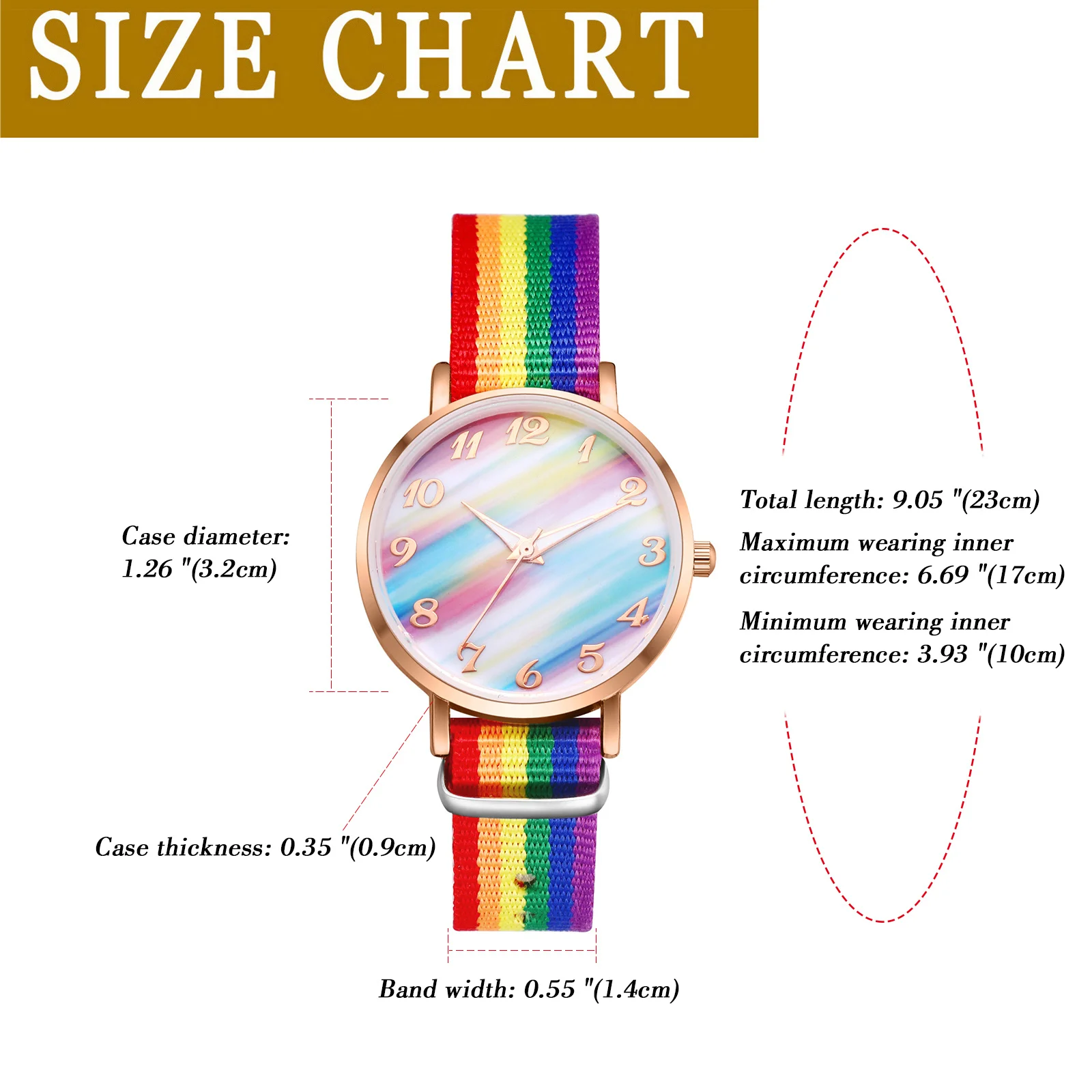 Lancardo modna tęcza kolorowy damski zegarek dziewczęcy nylonowy skórzany pasek kolorowy kwarcowy zegarek damski zegar prezent dla studenta Reloj