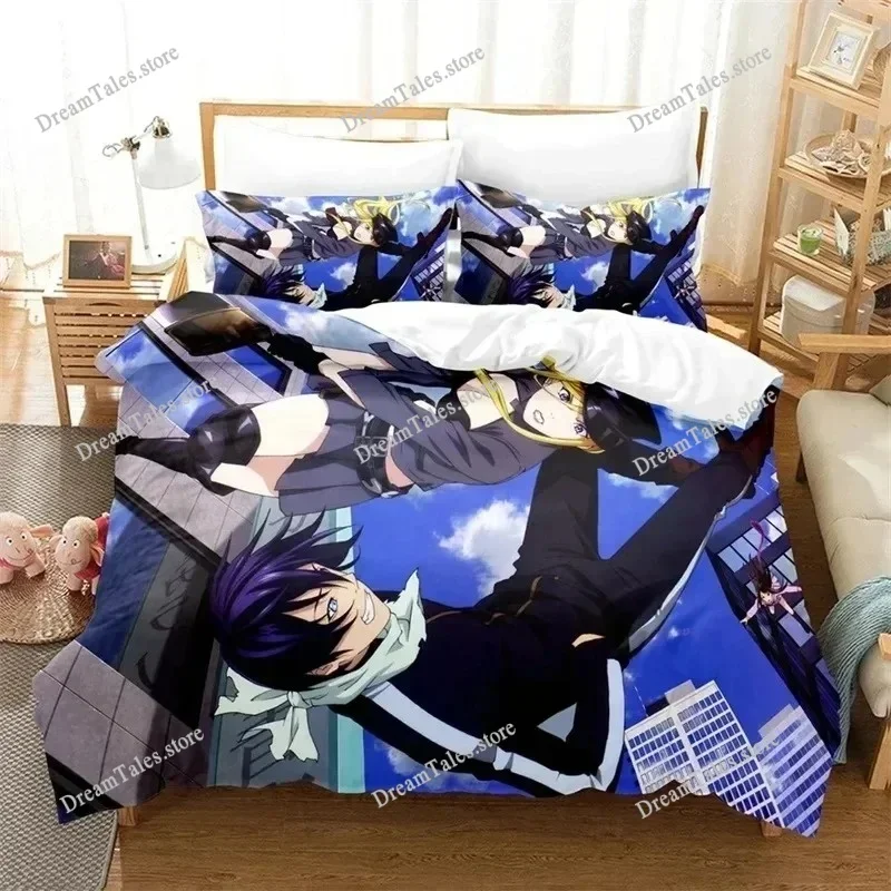 

3D Printed Noragami Yato Bedding Set,Duvet Cover Comforter Bed Set Quilt Cover Pillowcase,King Queen Twin Size Boys Girls Adults
