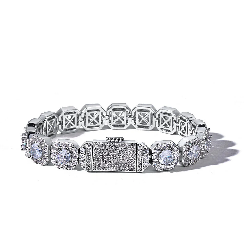 

Винтажный браслет обратной любви в стиле хип-хоп для мужчин, квадратный рок-конфеты, модные нишевые украшения с цирконом для женщин