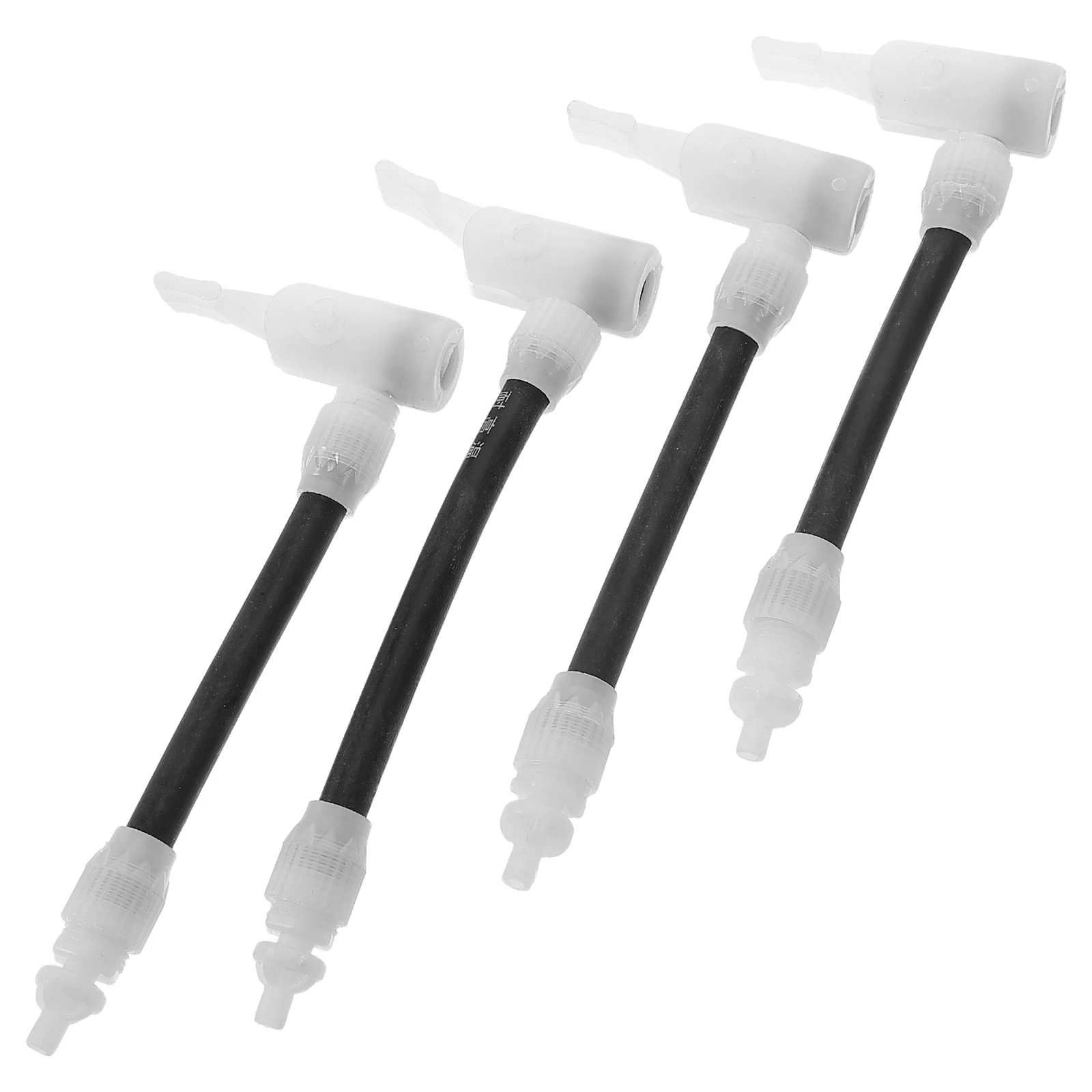 

4pcs Valve Nozzle Adapter for Bike Car Tires Air Compressor Chuck Stem Connector Pump Head Replacement Mouth Wide