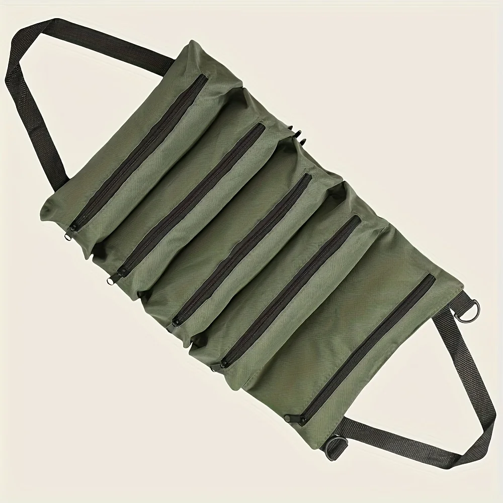 Multifunctionele gereedschapstas Hoge kwaliteit professionele multi-pocket hardware-gereedschapstas Oprolbare draagbare organizertas voor kleine gereedschappen