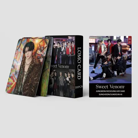 55 개/대 아이돌 새 앨범 LOMO 카드 Photocards 고품질 양면 Printd 엽서 팬 컬렉션 선물
