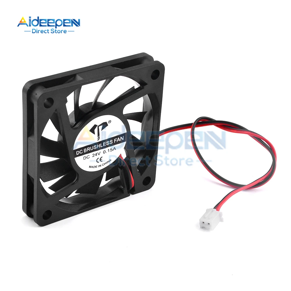 6010 Cooling Fan 5V 12V 24V 0.15A 0.2A Brushless 3D Printer Parts 2Pin For Extruder DC Cooler Blower Plastic Fans envio gratis