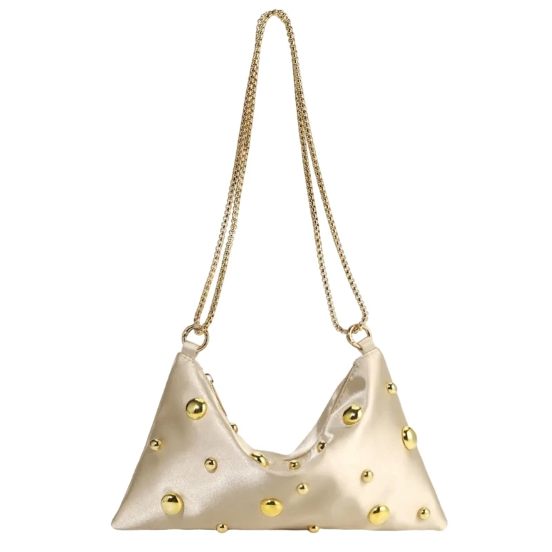 

E8FB Elegant Evening Clutch Bag Shoulder Handbag For Women With Adjustable Chain