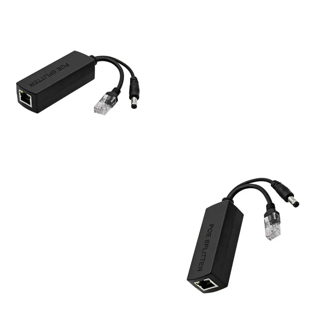  IEEE802.3af/at Standard DC48V to 12V 1.2A Output Voltages POE Splitter with LED Indicators for Networking Devices