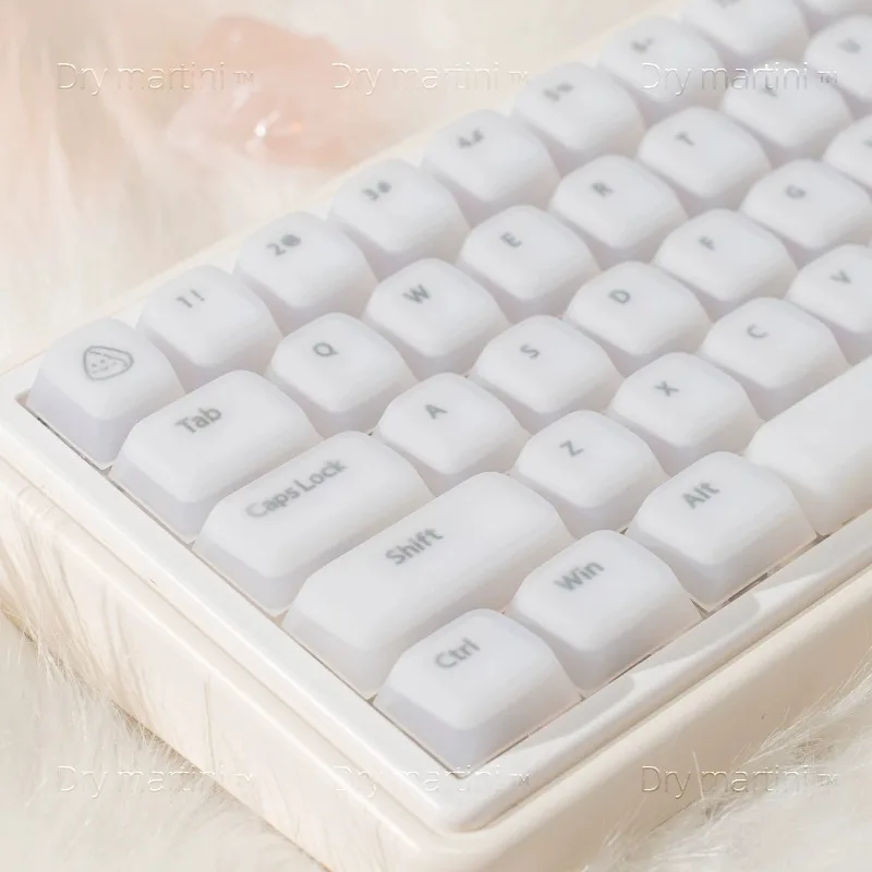 Glutinous Rice Cake Theme Keycap Set Custom Silicone Cherry Profile Keyboard Caps for Mechanical Keyboard Creative Accessories