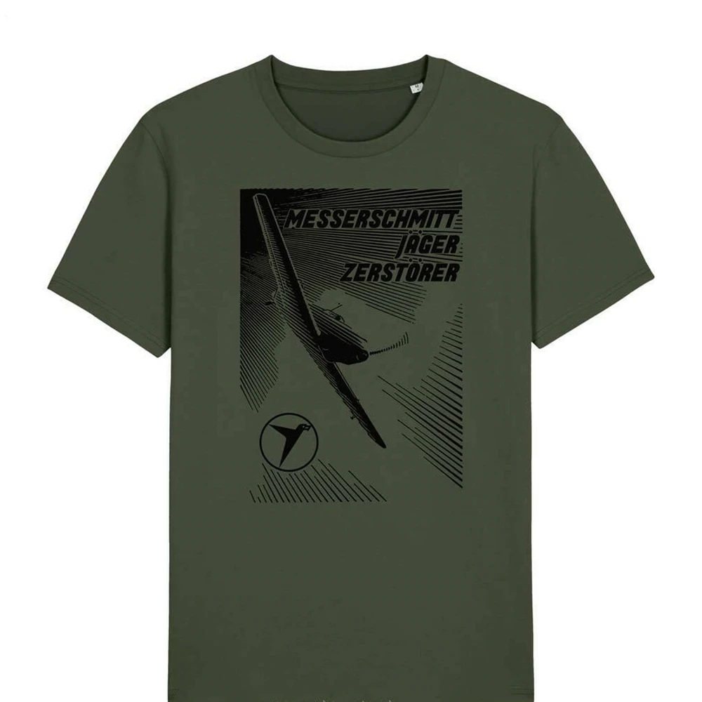 

Maglietta Aeronautica Messerschmitt Bf 109 Aereo da Caccia Luftwaffe WK2 T-Shirt