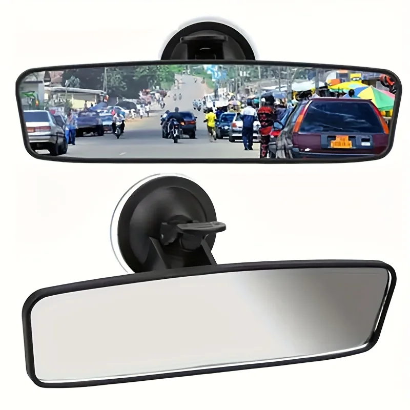 

Car Rear View Mirror Adjustable Panoramic Vehicle Car Rearview Parts With Suction Cup Car Decor Auto Interior Accessories
