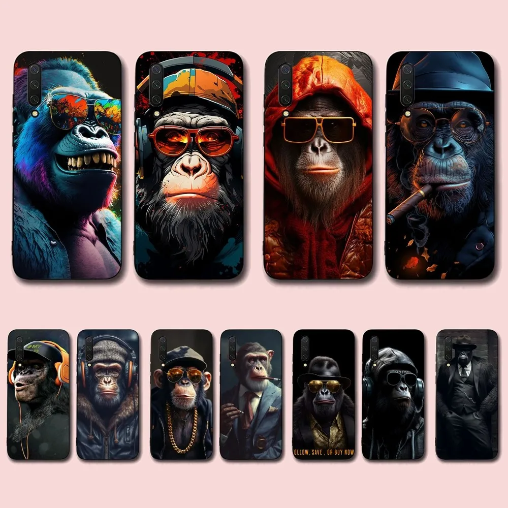 

COOL Monkey Gorilla Ape Phone Case For Xiaomi Mi 5X 8 9 10 11 12 Lite Pro 10T PocoX3pro PocoM3 Note 10 Pro Lite