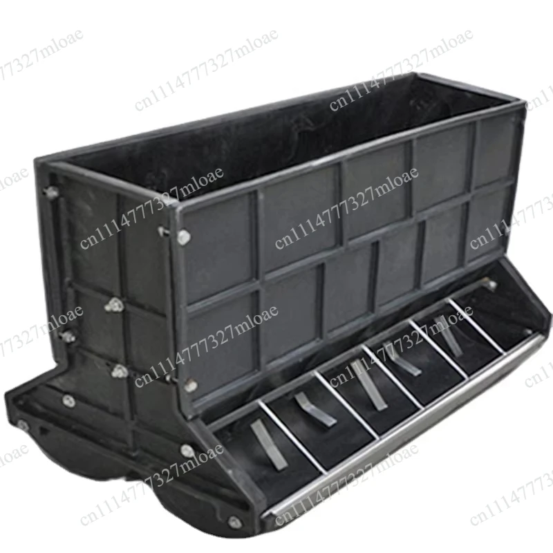New Pig Farm Equipment Piglet Breeding Feed Tank Plastic Double-sided 12-hole Automatic Pig Feeder