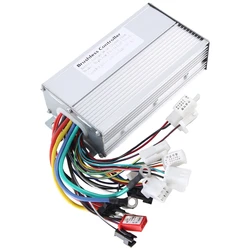 Controlador eléctrico sin escobillas para bicicleta eléctrica, controlador de modo Dual de 12 tubos, color plateado, 48V, 60V, 64V, 72V, 1000W, 1500W, 1 unidad