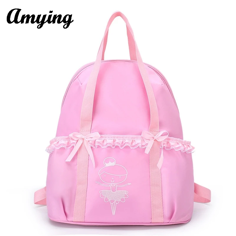 Children's Dance Backpack Latin Shoulder Bag Girls Ballet Handbags Princess School Bag Kids Dance Bag Gymnastics Storage New