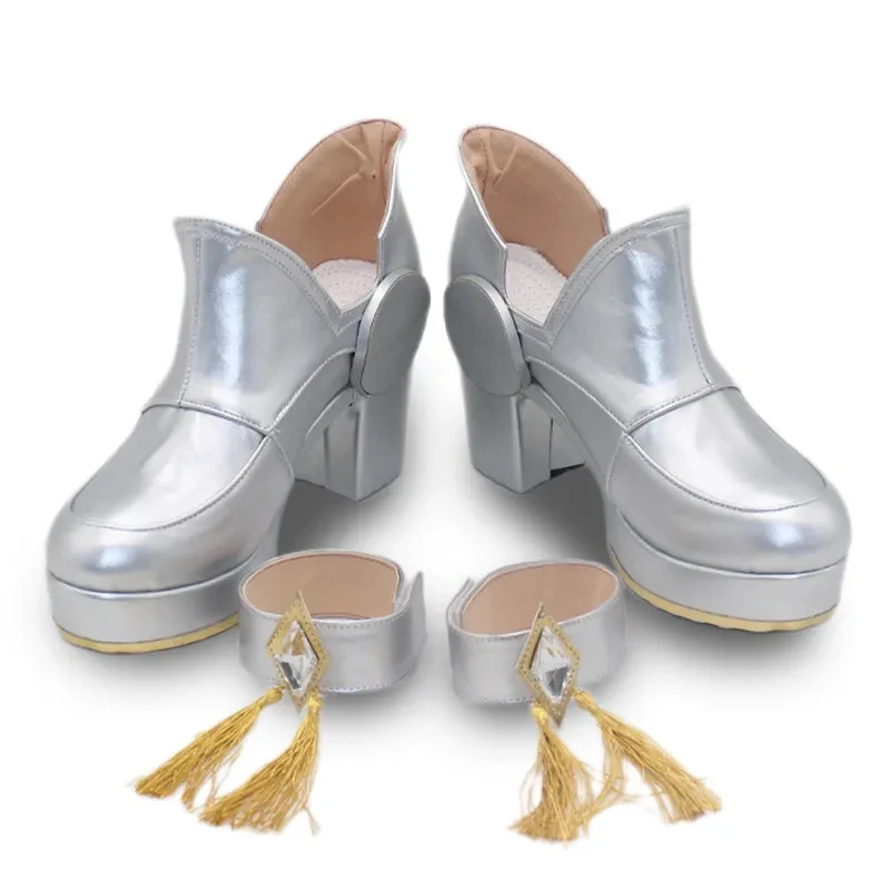 

ABC123Umamusume Pretty Derby Cinderella Gray Oguri Cap Cosplay Shoes Customized Men Women Boots For Halloween Party Ca5,j'8.k/4\