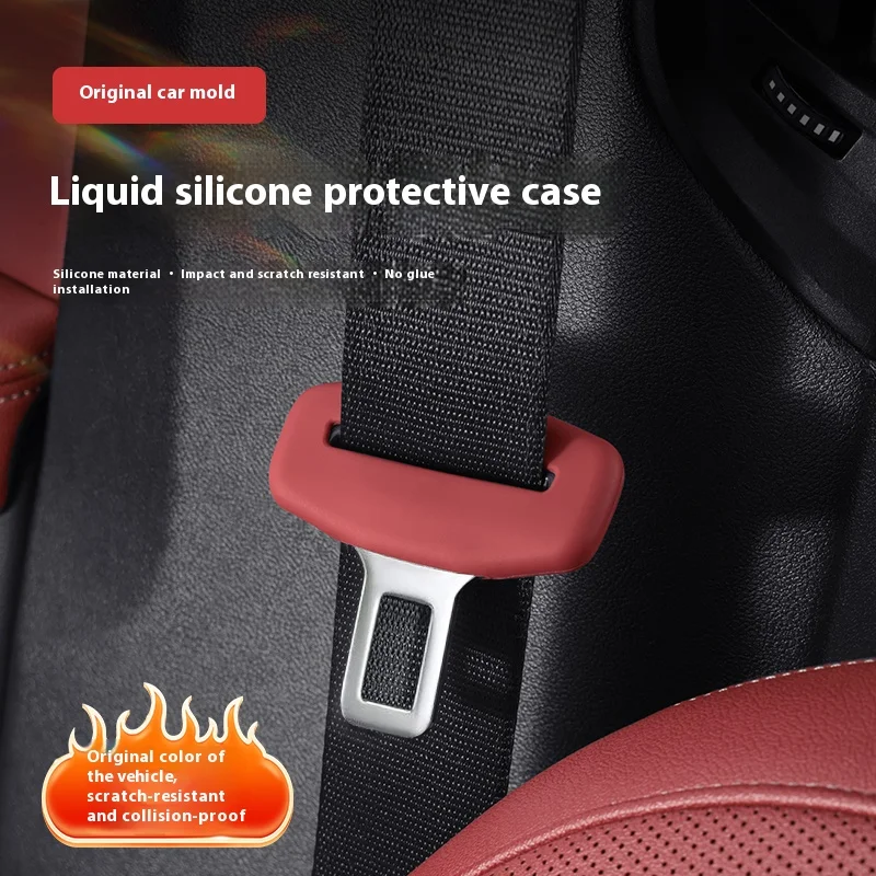 For Bestune T90 B70 M9 T55 T99 B70S Interior Accessries 2/4 Piece Car Seat Belt Silicone Protective Cover Trim