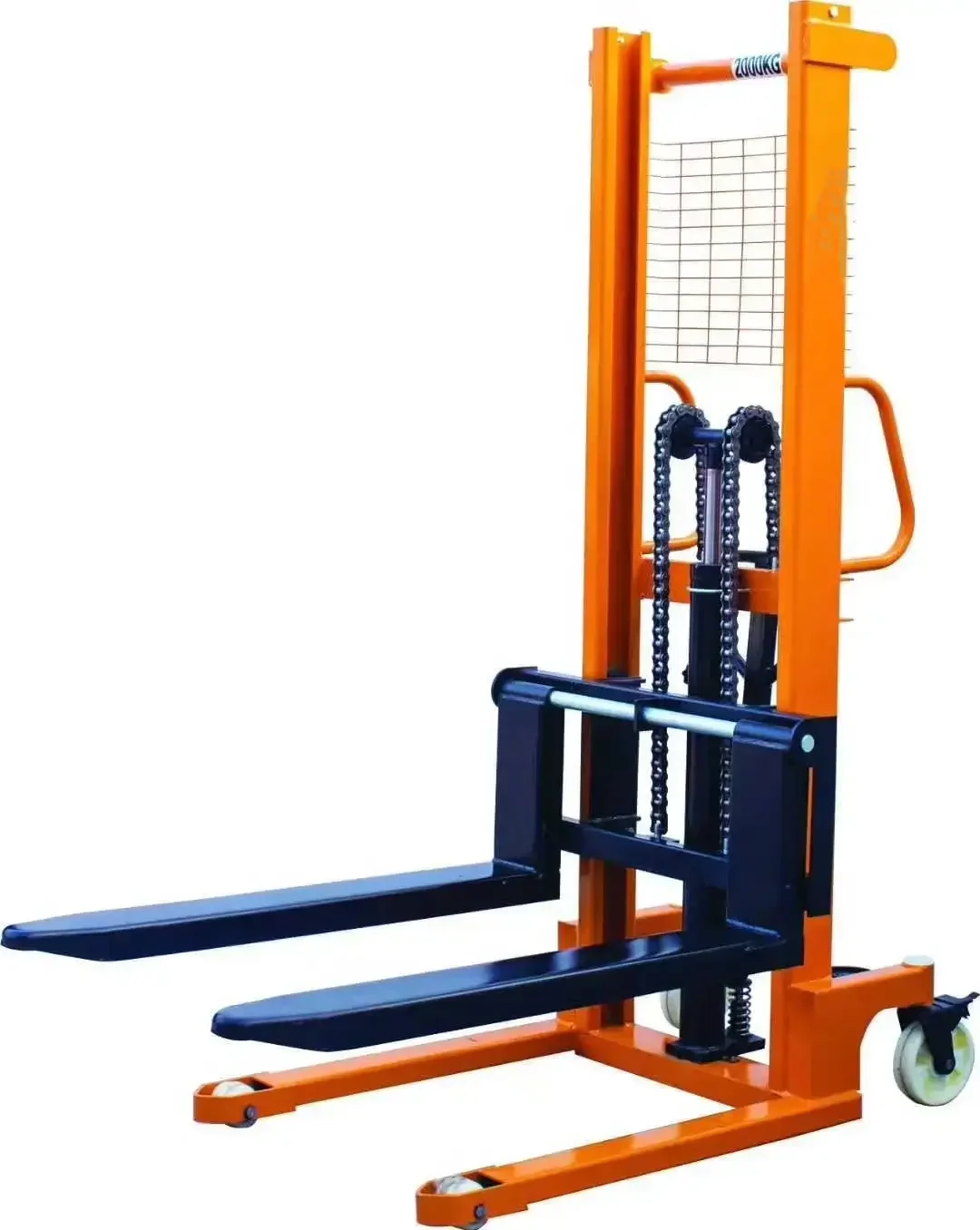 

Standard Manual Hydraulic 1.5t Stacker 3 Ton Hand Pallet Manual Self Loading Stacker