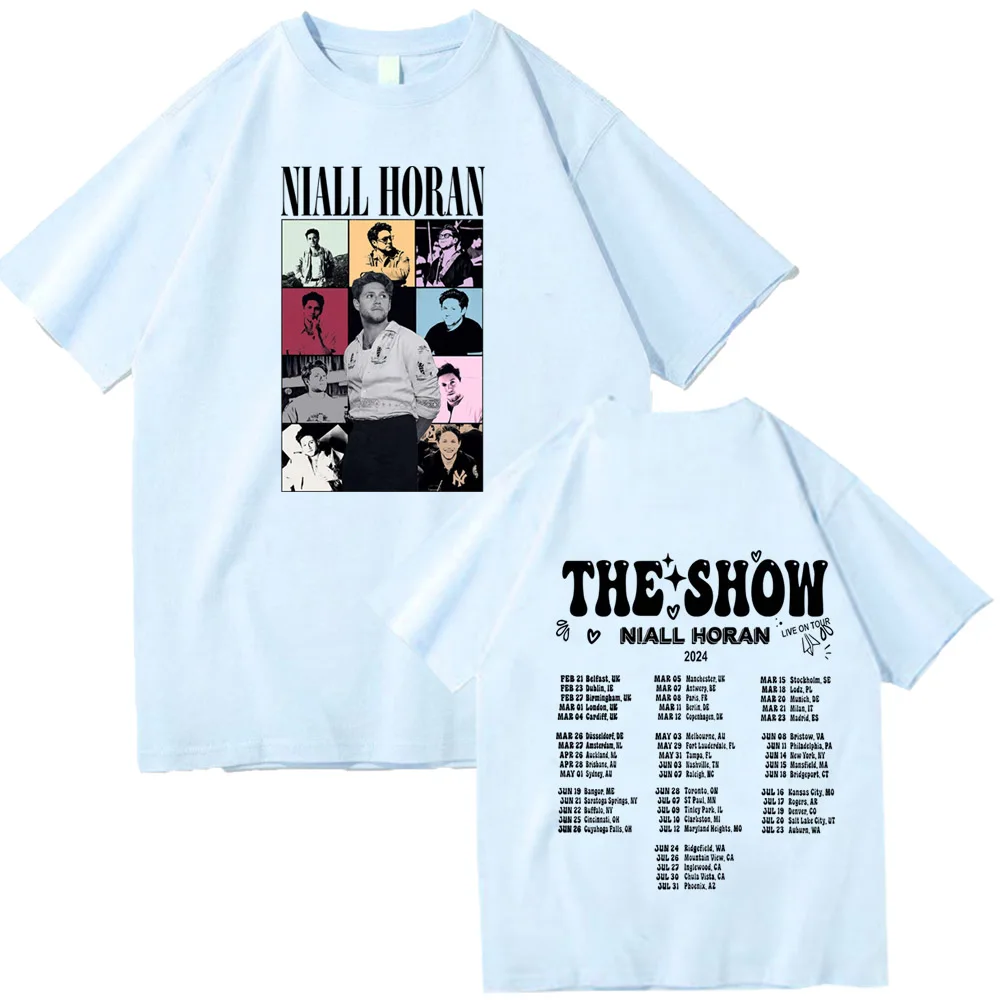 Niall Horan The Show Live On Tour 2024 T-Shirts Fashion Harajuku O-Neck Short Sleeve Man Woman Shirts Fans Gift