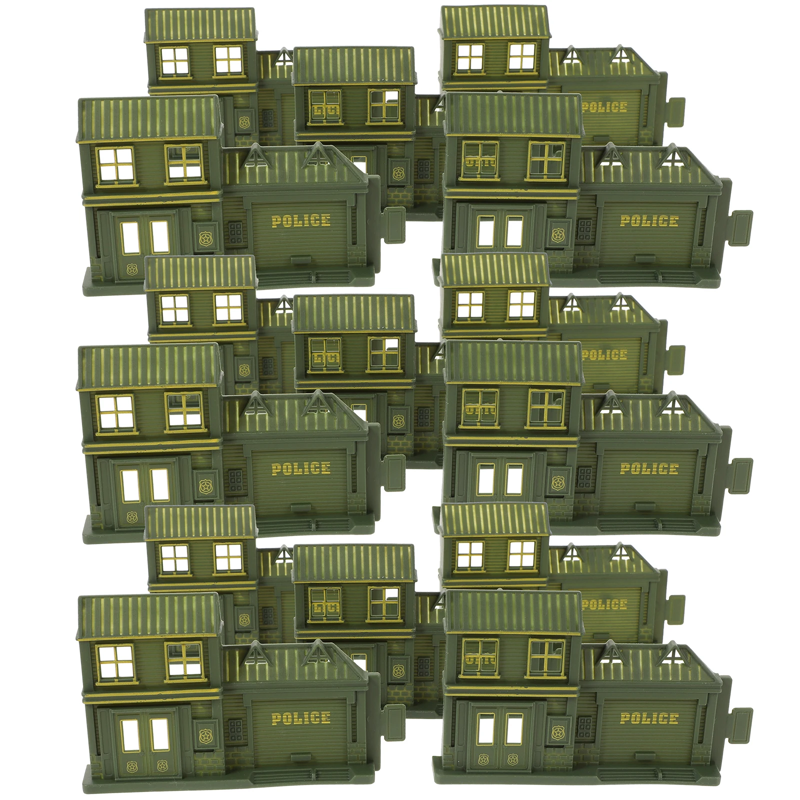 

Simulated Sand Plastic Model Decorative Home Police Station Decor Police Station Decorative Adornment Model Desk Ornament