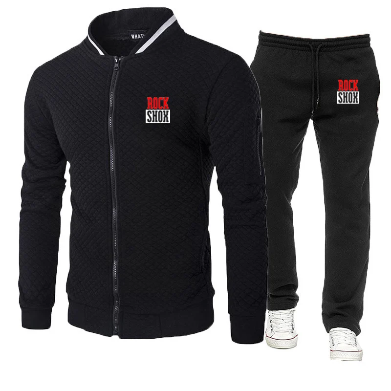 

2024 Rock Shox Rockshox Moutain MTB Biker Bicycler Men Brand New Fashion Autumn Sporting Suit Sweatshirt Sweatpants 2 Pieces Set
