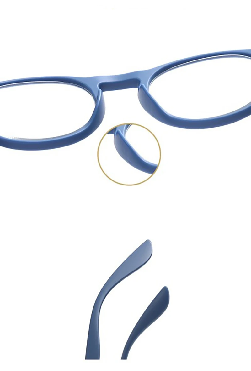 May Flower Fashion Damen-Lese-Rezeptbrille für Herren, runder Rahmen – Detail 4