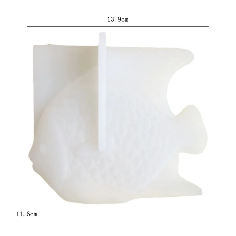 3D Fish Carp Mold Plastic Jelly Handmade Sugarcraft Mold Mousse Cake Pudding Chocolate Mould Baking Tool