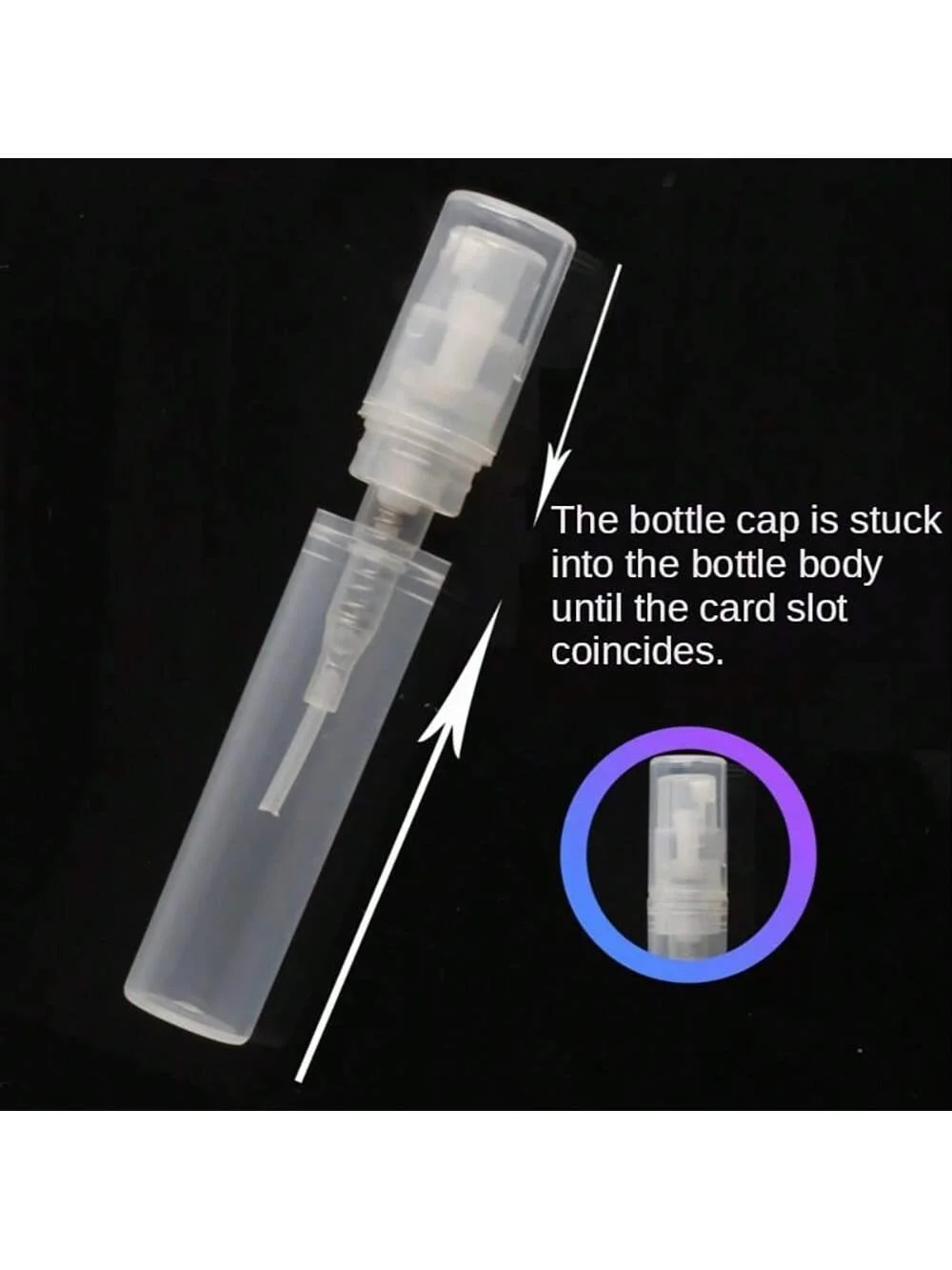 50/100/batch 2ml3ml5ml plastic snap bottle leakproof mini perfume bottle lightweight portable moisturizing spray bottle