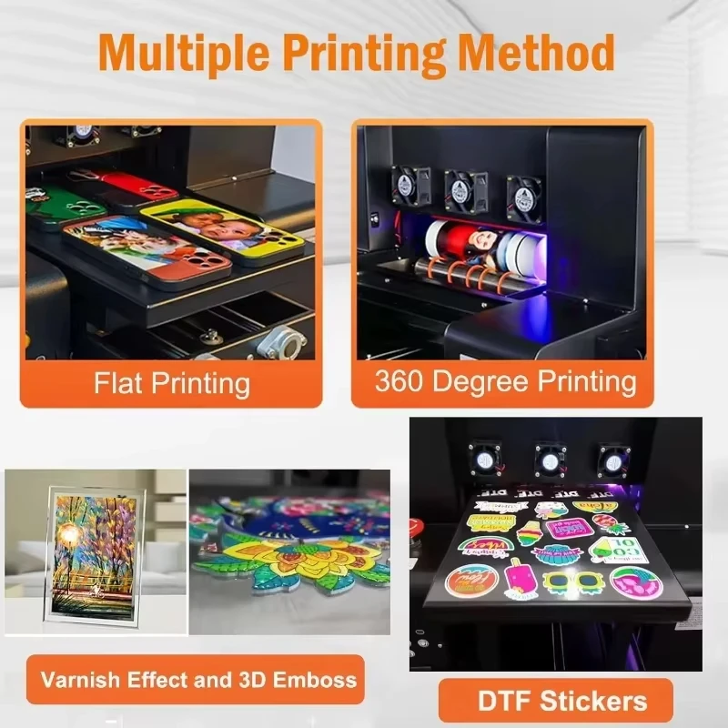 SIHAO A3-19 UV Flatbed Printer | A3 Size Auto Label Printer for Bottles, Phone Cases, Acrylic, Wood & Promotional Products