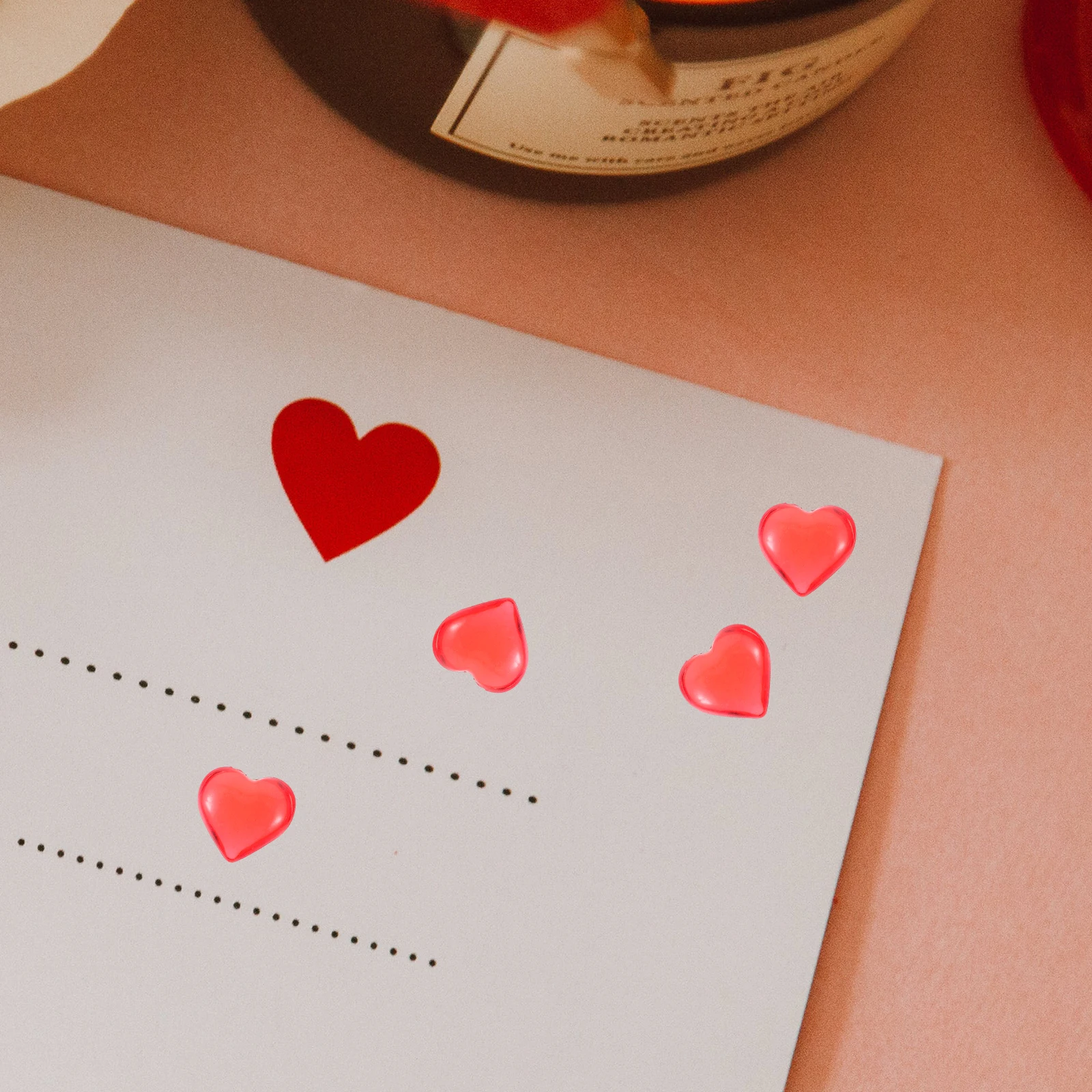 

500g Heart Crystal Valentines Filler Decor Acrylic Vase Filler Red Translucent Table Scatter Wedding Party Decorations